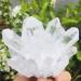 Natural Clear Quartz Crystal Cluster Minerals for Reiki Stone Home Furnishing Decoration Suitable for Furniture Decoration Full of Texture (Size : 700-800g)