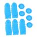 OSALADI 100pcs Nitrile Finger Cots Relief Finger Cover Butyronitrile Cover for Fingers Finger Butyronitrile Cover Finger Relief Covers Finger Protection Covers Finger Protector Sky-blue 6.50X2.50X2.50CM