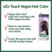 eZn Touch Vegan Permanent Hair Color Permanent Hair Dye Ammonia Free No THB No Triclosan No Phthalates No Gluten Vegan Cruelty Free up to 100% Gray Coverage (Ash Black) - Buy Online on GoSupps.com