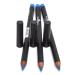 3 Pcs x Italia 1006 Neon Blue Ultra Fine Eye liner Pencil Lip Eyeliner Set + Free ZipBag