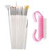 1 Set Nail Art Pen Embossing Draw Line Assorted Brush Pens Dotting Tool for Hand Manicure