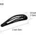 Beayuer 40 Pcs Snap Hair Clips 2 Inch Metal Hair Accessories Barrettes Oli Drop Surface Clip for Girls Lady Women Hair Styling (40 Pack Black) 1 count (Pack of 40) Black - Buy Online on GoSupps.com