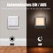 Emotionlite Night Light Socket with Twilight Sensor - 2 Adjustable Brightness Ideal for Children's Room Staircase Bedroom Kitchen Warm White Orientation Light - Buy Online on GoSupps.com