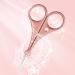 Eyebrow Scissors Facial Hair Scissors with Brush Nose Hair Beard Grooming Cuticle Scissors Eyebrow Brow Shaping Scissor for Men and Women - Rose Gold - Buy Online on GoSupps.com