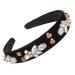 Rhinestone Headband Crystal Diamond Headband Hair Accessories for Women Wedding Cosplay Hairband Bride Hairband Head Bands for Women Pearls Head Beaded Rhinestones Crown Miss Color 2