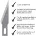Excel Blades #11 Replacement Hobby Blade - 100 Pack | American Made Carbon Steel Craft Knife Blades - Buy Online on GoSupps.com