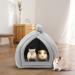 Small Animal Pet Winter House Pet Tent Cave Bed for Cats/Small Dogs Guinea Pig Bed Cat Bed House Rabbit Bed Warm Guinea Pig Cave Beds with Removable Cushion for Hamster Small Animals 25x25CM Gray - Buy Online on GoSupps.com