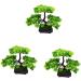 TOPBATHY 3pcs Desk Topper Faux Plants Artificial Pine Bonsai Desk Decoration Fake Bonsai Plant Artificial Plants Home Decoration Decorative Potted Plants Home D cor Outdoor Decorations Greenx3pcs mediumx3pcs - Buy Online on GoSupps.com