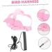 OATIPHO 1 Set Bird Leash Suspend Parrot Flying Harness Bird Flying Bird Harness and Leash Strap Lizard 12X6X1.3CM Pink - Buy Online on GoSupps.com