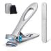 Nail clipper sopito nail clipper foot nail knipper stainless steel fingernail clipper with nail file and metal box stainless steel nail nail cutter
