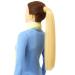 Hair2Heart Ponytail Extensions - Golden Blonde 60cm 100g #15 | Premium Braid Straight Hair Extensions for Effortless Style - Buy Online on GoSupps.com