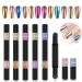 RoseFlower 6pcs Double Head Chrome Mirror Effect Nail Powder Pen, 12 Colors Nail Glitter, Air Cushion Nail Powder Pen, Sponge Stick Nail Glitter, Nail Art DIY Gel Nail Decoration Art Manicure Tool #4