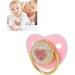 Heart-Shaped Baby Pacifier Set Soft Silicone Pacifiers for Newborns & Toddlers (M Pink) | Comfortable & Safe for Your Baby - Buy Online on GoSupps.com