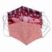 riou 4 Pieces Face Mask Fabric Washable Breathable Dustproof Mouth and Nose Protection Scarf for Women Men