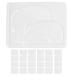 Eyes Mask Mold 25pcs Transparent DIY Eye Mask Mold Portable Reusable Eye Mask Patch Tray Plate Set