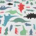 75x120cm 3-Layer Baby Urine Pad | Portable Breathable Nappy Liner | Waterproof Diaper Changing Mat | Green Dinosaur Print - Buy Online on GoSupps.com