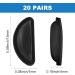 Yuxianlb 20 Pairs Slide-Resistant Black Silicone Nose Pads for Glasses & Sunglasses - Self-Adhesive Contoured Comfort - Buy Online on GoSupps.com