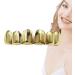 Gold Plated Hiphop Tooth - Shining Grillz Teeth Caps Long Lasting Gold Tooth Cap | Copper Plated Gold Tooth Caps Gold Tooth Grillz Portable Mouth Grillz for Cosplay Costumes upper fang - Buy Online on GoSupps.com