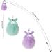 Bewudy 2 PCS Cat Wand Interactive Cat Toy Interactive Cat Wand Toys with Bells Cat Feather Toys for Indoor Cats Feather Dangler Funny Exercise for Indoor Cat Kitten Catcher (Ball) - Buy Online on GoSupps.com