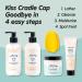 Tubby Todd Baby Cradle Cap Solution | Bye-Bye Cradle Cap Kit - Gel Shampoo Lotion & Brush - Fragrance-Free for Sensitive Skin - Buy Online on GoSupps.com
