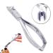 BeautyTytrack Podologist Nail Clippers - Extra Long Nail Scissors for Thick Toenails & Fingernails - Professional Foot Care Instruments with Leather Safety Pocket - Buy Online on GoSupps.com