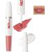Double Head Lipstick & Moisturizing Lip Balm 2-in-1 Matte Lip Gloss & Lip Balm Kit Waterproof Long Lasting & Non-sticky #01