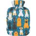 Dog Hot Water Bottle with Cover | 2L Heating Pad for Pain Relief & Cold Therapy - Buy Online on GoSupps.com