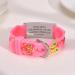 XUANPAI Personalized Safety Wristband Bracelet for Kids - Waterproof Cartoon Style Child ID Bracelet in Pink - Emergency Contact & Medical Info - Boys Girls Teens - Buy Online on GoSupps.com