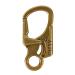 Karabiner double locking 3-inch alloy Small carabiner for outdoor climbing hiking camping key ranger style carabiner hook brass copper-1p