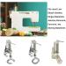 3pcs Large Metal Darning/Free Motion Sewing Machine Presser Foot Set - Fits Low Shank Brother, Singer, Babylock, Janome & More - Includes Close Toe, Open Toe, Quilting Foot - Buy Online on GoSupps.com