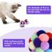 Zimoer 6 Soft Cat Balls Set - Colorful Felt Toys for Games | 4.5 cm Diameter - Buy Online on GoSupps.com