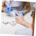 FRCOLOR Nail Art Crystal Cup Mini Crystal Bowl Nail Art Supplies Glass Tumbler with Lid Ring Holder Nail Liquid Cup Manicure Glass Cup Mini Bowl Cups White Crystal With Cover Accessories - Buy Online on GoSupps.com