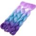Tess Braids Extensions - Jumbo KanCalon 60cm Ombre Hair Braids (Purple/Blue/Light Purple) - 100g Bundle for Box Braids - Buy Online on GoSupps.com