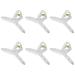Honbay 6PCS Plastic Hair Claw Clips Clear Hair Clamps Large Hair Clips Non Slip Hair Styling Accessories for Thin Fine Thick Hair for Women