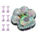 Small tablet nail art display board cat flap tip peak stand nail art color drawing display tray manicure display stand for false lace green nail polish bright green