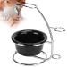 Professional Metal Shaving Brush Holder & Foam Soap Bowl Set - Multifunctional Bar Turf Tools for Grooming Accessories - Buy Online on GoSupps.com