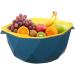 Vegetable Washing | 2 in 1 Colanders for Food Fruit and Vegetables - Washing Fruit and Vegetables Food Quality Drain Filter 2 in 1 Colander Fulenyi - Buy Online on GoSupps.com