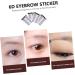 SKISUNO 4pcs Eyebrow Stickers Eyebrow Transfer Sticker False Eyebrow Tool Transfer Stickers 6d Cosmetic - Buy Online on GoSupps.com