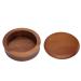 GLOGLOW Wooden Shaving Mug Safe Men Medium Size Facial Cleansing Wooden Shaving Brush Bowl for Barbers