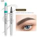 New Magic Eyebrow Pencil 3D Waterproof Microblading Eyebrow Pencil Contouring Pen Eyebrow Pencil with 4 Fork Tip Effortlessly Creates Lasting MakeUp Professional Natural Looking Eyebrows (1PC-D) - Buy Online on GoSupps.com