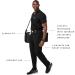 FIGS Axim Cargo Scrub Pants for Men - Classic Fit, 7 Pockets, 4-Way Stretch, Anti-Wrinkle - Short/Medium, Black - Buy Online on GoSupps.com