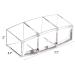 Clear Makeup Brush Holder Organizer - 3 Slot Cosmetic Brushes Storage - Buy Online on GoSupps.com