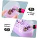 minkissy Box Drills Cleaning Brush Nail Art Salon Goods Manicure Polishing Heads Organizer Nail Drill Holder Drill Bit Holder Nail Drill Bits Container Purple Tool Holder Ceramics Plastic - Buy Online on GoSupps.com
