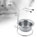 Stainless Steel Shaving Bowl and Stand Set | Premium Shaving Brush Holder for Men | Perfect Gift for Boyfriend & Husband - Buy Online on GoSupps.com