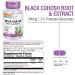 Solaray Black Cohosh Root & Extract 545mg | Menopause Support Supplement | Non-GMO | 120 VegCaps - Buy Online on GoSupps.com