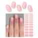 Wahrshei nail foils | Pink UV gel nail foil | 20pcs nail foil self-adhesive | Gel nail stickers gel polish wraps for nails