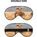Sand Leopard Gecko Print Unisex Eye Mask - Soft Comfort Sleep Shade for Travel Yoga & Shift Work - Buy Online on GoSupps.com