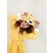 Ely Parker Kids Hooded Bathrobe | Super Soft Turkish Cotton Towel for Boys & Girls | Absorbent & Comfortable | Lion Yellow 11-12 Years - Buy Online on GoSupps.com