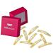 HAARallerliebst 10 pieces snap hair clips women - gold - 4 cm metal hair clips hair clip hair clip clips children hair clips hair clip with storage box for women girls men gold box color: pink