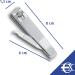EUROXANTY Precision Nail Clippers | Mushroom Nail Cutting | Hand and Toenail Clippers | Manicure Nail Clippers | Hand Nail Clippers | Straight Nail Clippers | Silver with Chain - Buy Online on GoSupps.com